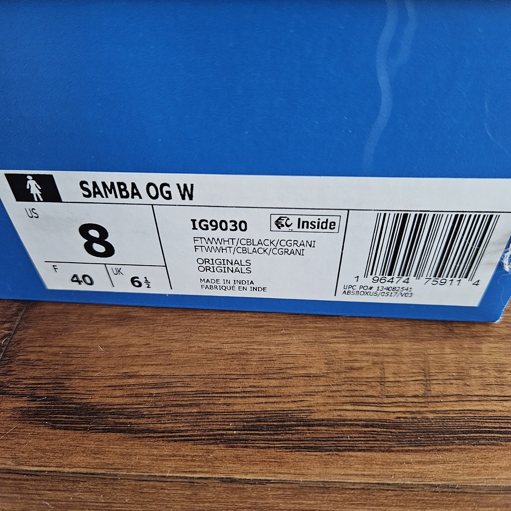 Adidas Men's or Women's White and Black Sneakers Samba - Picture 3 of 9